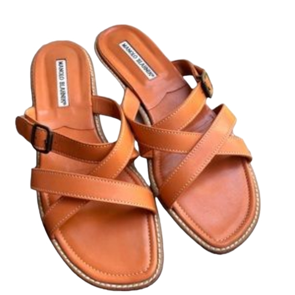 Manolo Blahnik Leather Sandals